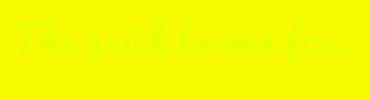 Image with Font Color E7FF00 and Background Color F8FA00